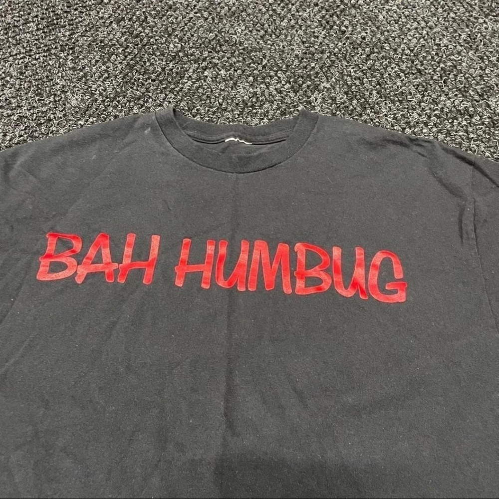 Vintage Bah Humbug Christmas Religious T Shirt Mens Size Large